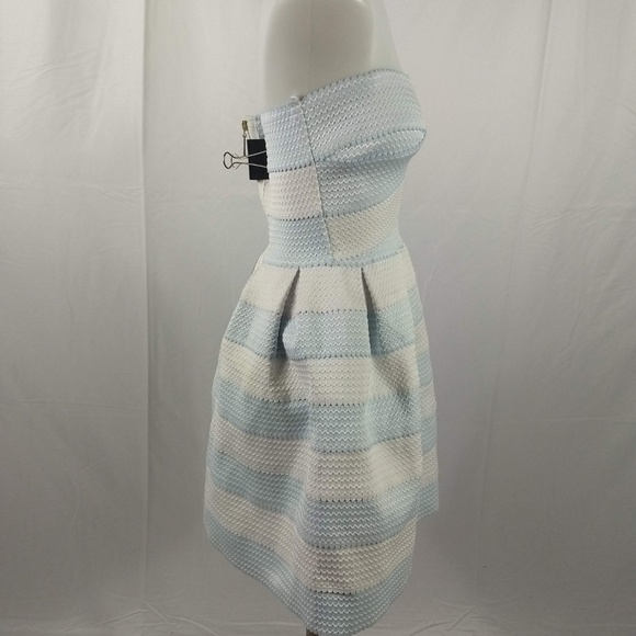 B. Smart Strapless blue/white Size 7/8 Dress B3/55 - Picture 3 of 7